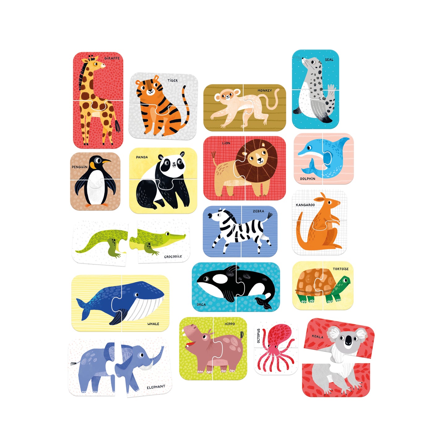 Puzzle - Pares - Animais Selvagens